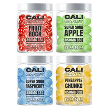 Load image into Gallery viewer, CALI CANDY 850mg CBD Vegan Sweets (Small) - 10 Flavours - Associated CBD
