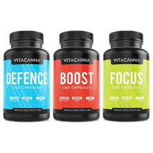Load image into Gallery viewer, Vitacanna 500mg Broad Spectrum CBD Vegan Capsules - 50 Caps - Associated CBD