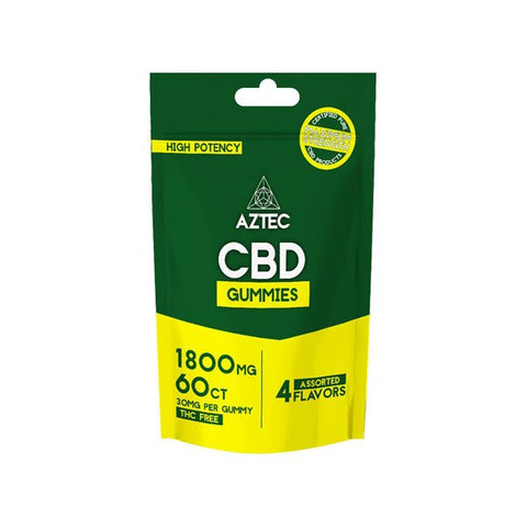Aztec CBD Broad Spectrum 1800mg CBD Gummies - 60 Pieces - Associated CBD
