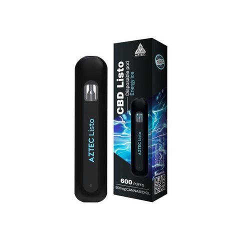 Aztec CBD Listo 500mg CBD Disposable Vape Pen - 1ml 600 Puffs - Associated CBD