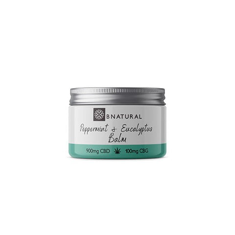 Bnatural 1000mg CBD + CBG Eucalyptus & Peppermint Balm - 50ml - Associated CBD