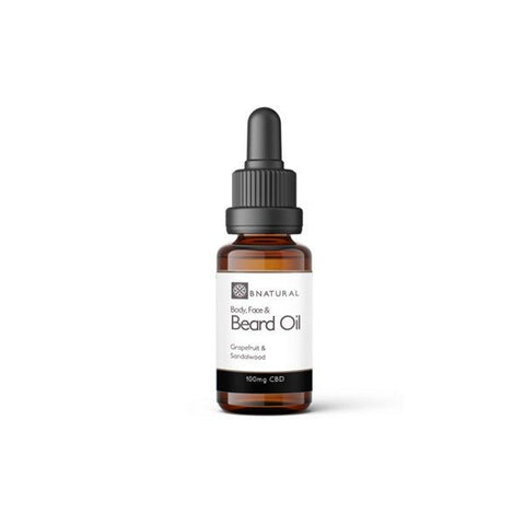 Bnatural 100mg CBD Beard & Face Oil - 30ml - Associated CBD