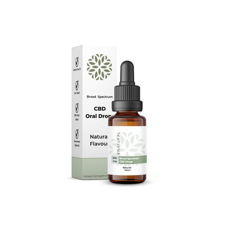 Bnatural 600mg Broad Spectrum CBD Natural Oral Drops - 10ml - Associated CBD