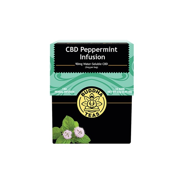 Buddha Teas 5mg CBD Tea Bags - Peppermint Infusion - Associated CBD