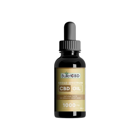 Bullet CBD 1000mg Broad Spectrum CBD Oil - 10ml - Associated CBD