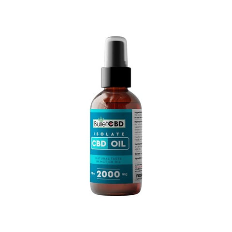 Bullet CBD 2000mg Pure CBD Isolate MCT Oil Spray - 10ml - Associated CBD