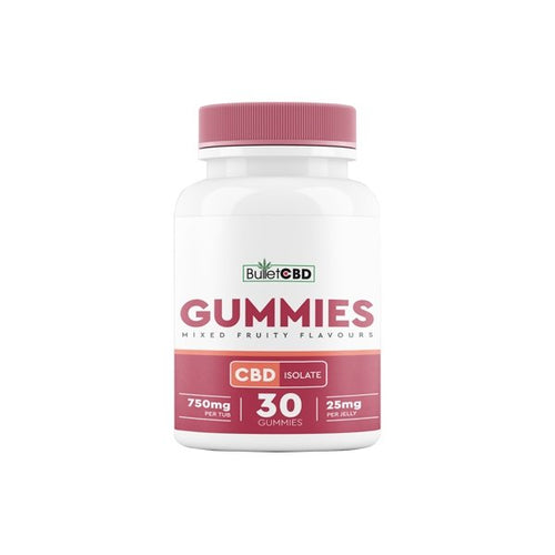 Bullet CBD 750mg CBD Isolate Gummies - 30 Pieces - Associated CBD