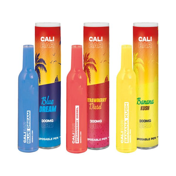 CALI BAR Original 300mg Full Spectrum CBD Vape Disposable - Terpene Flavoured - Associated CBD
