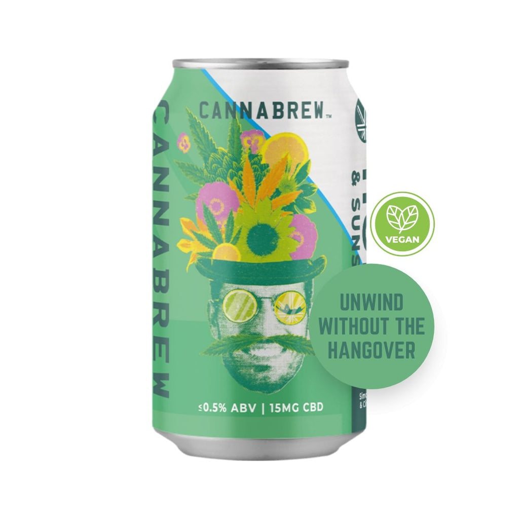 Cannabrew Hops & Sunshine - Non Alcoholic IPA CBD Beer - Associated CBD