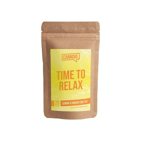 Canndid 200mg CBD Lemon & Ginger Tea Bags - 20 Bags - Associated CBD
