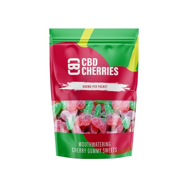 CBD Asylum 600mg CBD Cherry Gummies - 20 Pieces (BUY 1 GET 2 FREE) - Associated CBD