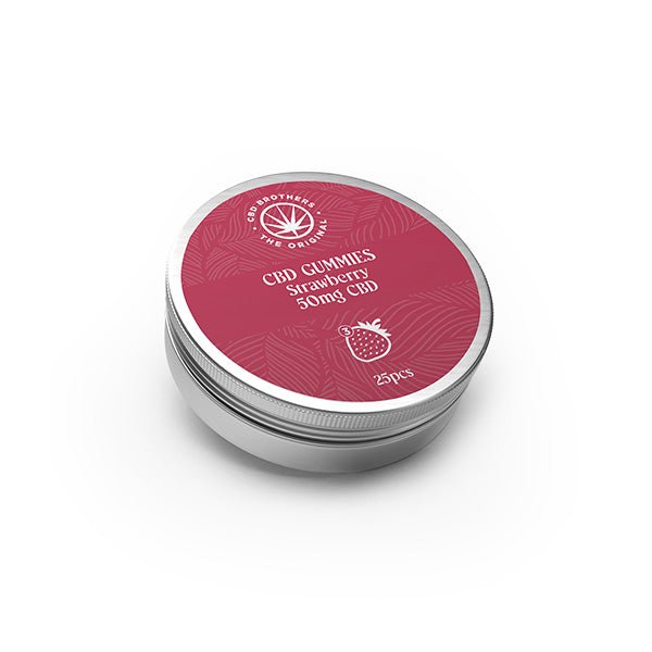 CBD Brothers 1250mg CBD Strawberry Gummies - 30 Pcs - Associated CBD