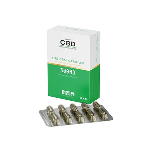 CBD by British Cannabis 300mg CBD 100% Cannabis Oral Capsules - 30 Caps - Associated CBD