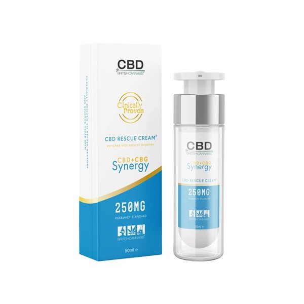 CBD By British Cannabis Synergy 250mg CBG + CBD Rescue Cream - 50ml - Associated CBD