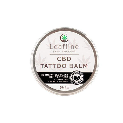 CBD Leafline 300mg CBD Tattoo Balm - 50ml - Associated CBD