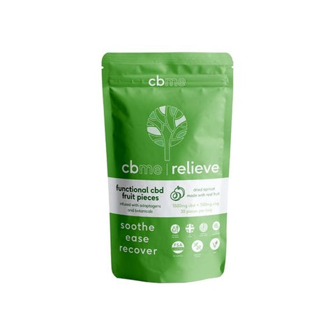 CBME Relieve 1500mg CBD Apricot Fruit Pieces - 30 Pieces - Associated CBD