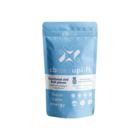 CBME Uplift 1050mg CBD Pineapple Fruit Pieces - 30 Pieces - Associated CBD