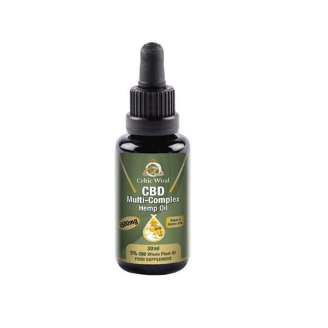 Celtic Wind Crops 1500mg CBD Multi-Complex Hemp Oil 30ml (Buy One Get One Free) - Associated CBD