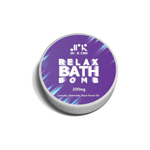 Dr K CBD 200mg CBD Relax Bath Bomb - Associated CBD