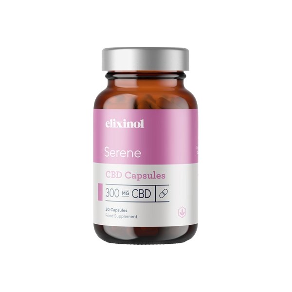 Elixinol 300mg CBD Serene Capsules - 30 Caps - Associated CBD