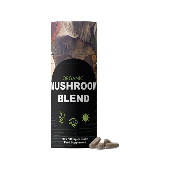 Feel Supreme 30000mg Organic Mushroom Blend Capsules - 60 Caps - Associated CBD