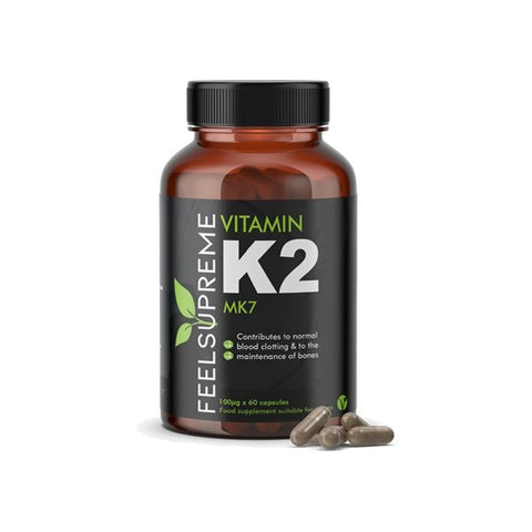 Feel Supreme 6000ug Vitamin K2 MK7 Capsules - 60 Caps - Associated CBD