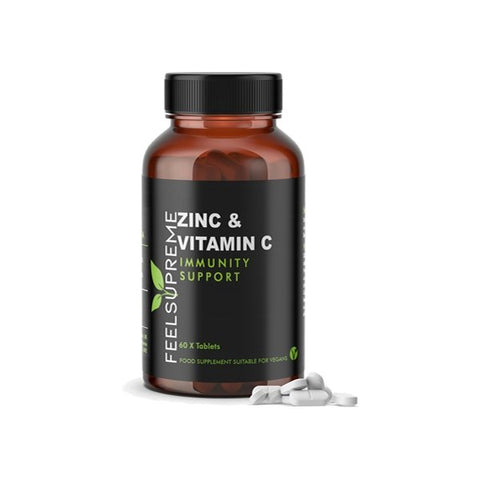 Feel Supreme 7200mg Zinc With Vitamin C Tablets - 60 Tabs - Associated CBD