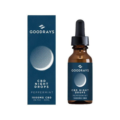 goodrays 1000mg CBD peppermint night drops