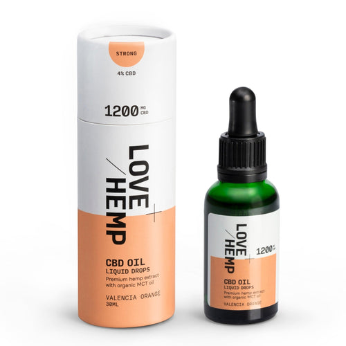 Love Hemp 1200mg Valencia Orange CBD Oil - 30ml - Associated CBD