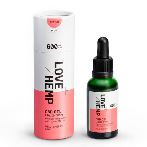 Love Hemp 600mg Wild Cherry CBD OIl - 30ml - Associated CBD