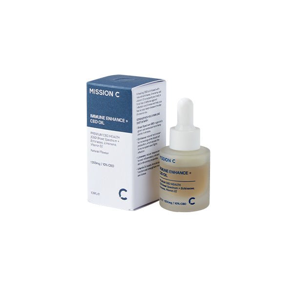 Mission C Immune Enhance + 1000mg CBD Oil - 10ml - Associated CBD