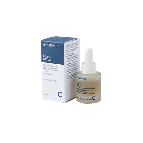 Mission C Relief + 2000mg CBD Oil - 10ml - Associated CBD
