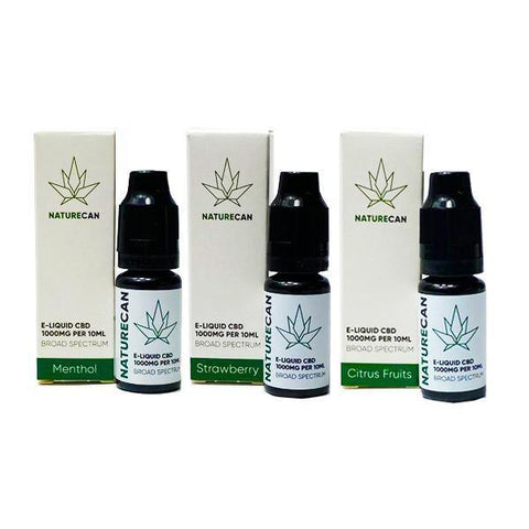 Naturecan 1000mg CBD E-Liquid 10ml (80VG/20PG) - Associated CBD