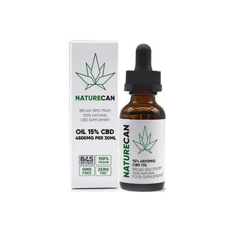 Naturecan 15% 4500mg CBD Broad Spectrum MCT Oil 30ml - Associated CBD