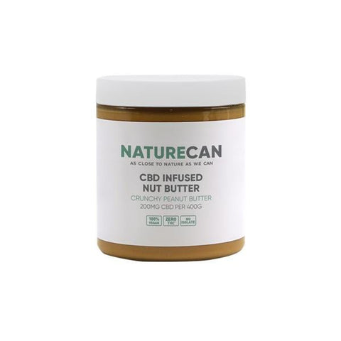 Naturecan 200mg CBD 400g Nut Butter Crunchy Peanut Butter - Associated CBD
