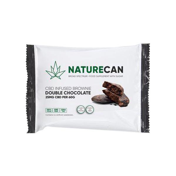 Naturecan 25mg CBD Double Chocolate Brownie 60g - Associated CBD