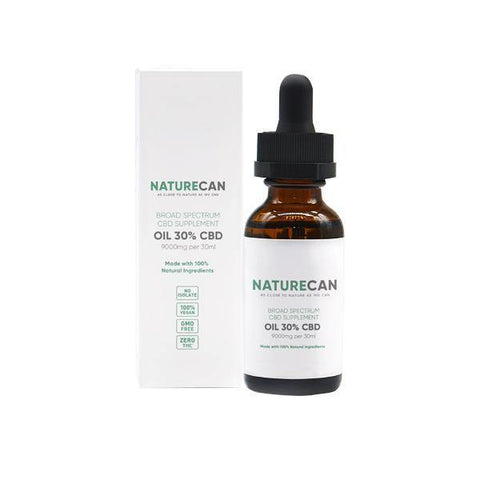Naturecan 30% 9000mg CBD Broad Spectrum MCT Oil 30ml - Associated CBD