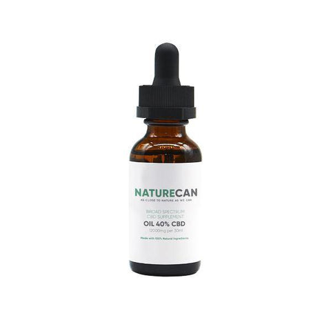 Naturecan 40% 12000mg CBD Broad Spectrum MCT Oil 30ml - Associated CBD