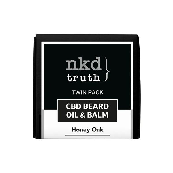 NKD 150mg CBD Twin Pack Honey Oak Beard Oil and balm (BUY 1 GET 1 FREE) - Associated CBD