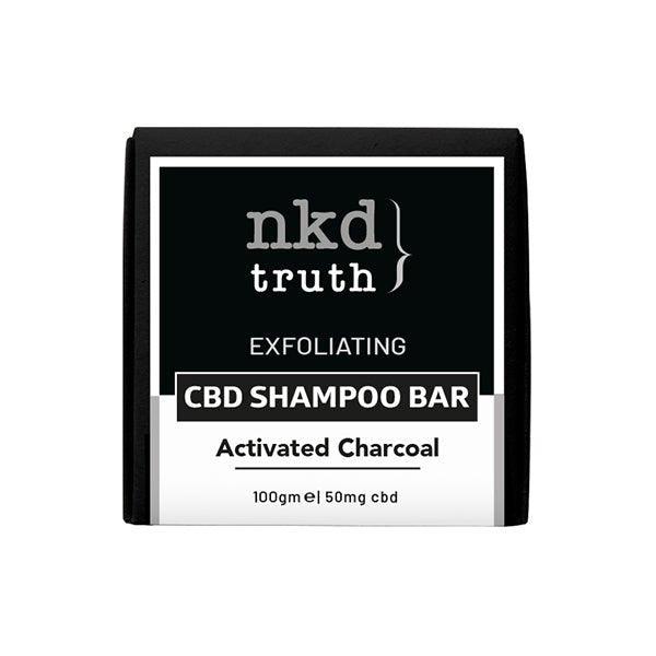 NKD 50mg CBD Activated Charcoal Shampoo Bar 100g (BUY 1 GET 1 FREE) - Associated CBD
