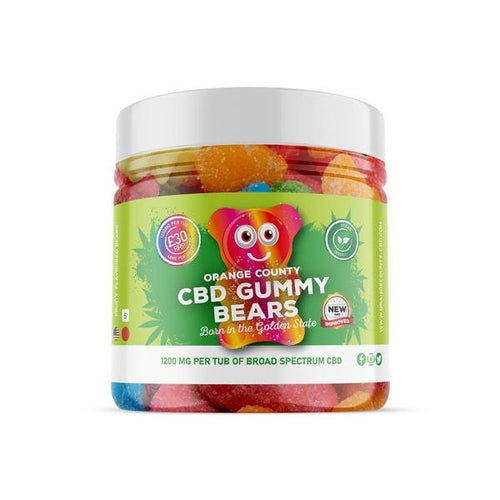 Orange County 1200mg CBD Gummy Bears - Small Pack - Associated CBD