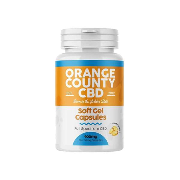 Orange County 900mg Full Spectrum CBD Capsules - 30 Caps - Associated CBD
