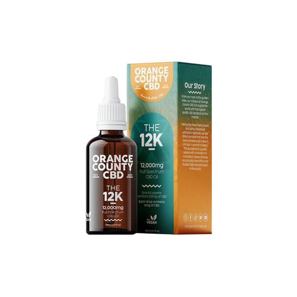 Orange County CBD 12000mg Full Spectrum CBD Oil - 100ml - Associated CBD