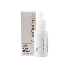 Load image into Gallery viewer, Plantinum CBD 500mg CBD Peppermint Oral Drops - 30ml

