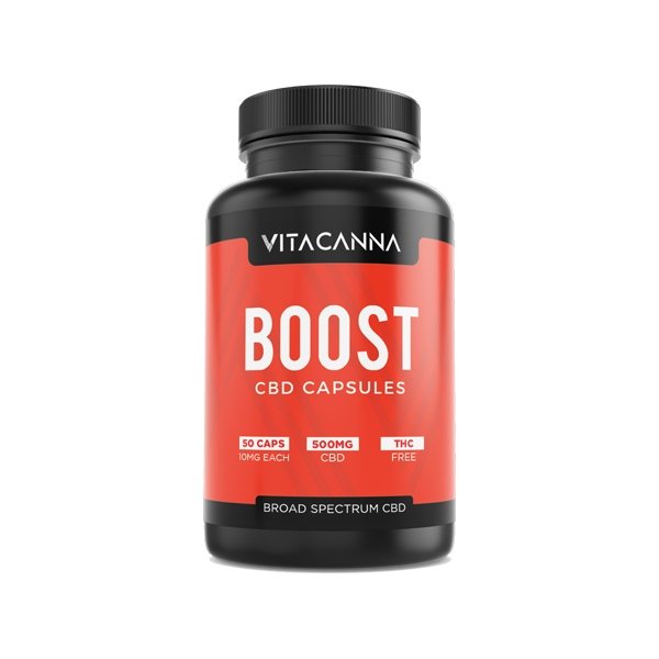 Vitacanna 500mg Broad Spectrum CBD Vegan Capsules - 50 Caps - Associated CBD