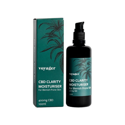 Voyager 400mg CBD Clairty Moisturiser - 100ml - Associated CBD