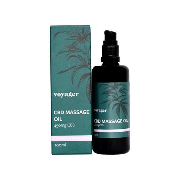 Voyager 450mg CBD Lavender & Ylang Ylang Massage Oil - 100ml - Associated CBD