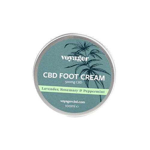 Voyager 500mg CBD Foot Cream - 100ml - Associated CBD
