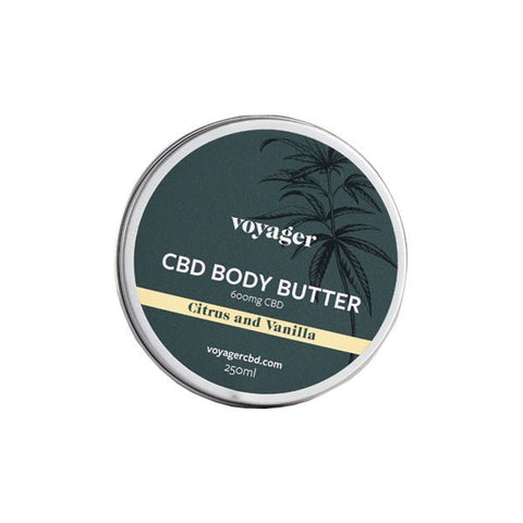 Voyager 600mg CBD Body Butter - 250ml - Associated CBD